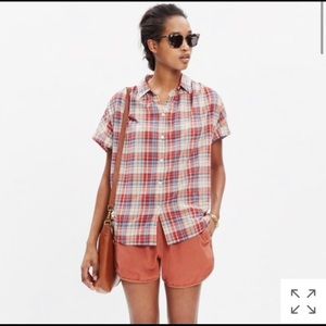 Madewell Plaid Central Shirt in Bergen Plaid